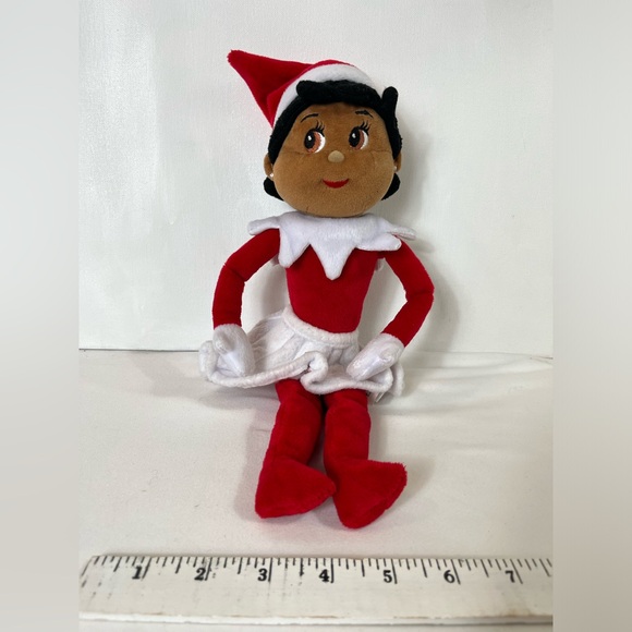 Elf on The Shelf Plush Pal Dark Skin Girl 14" Lumistella 2010 Christmas Doll - Picture 14 of 14